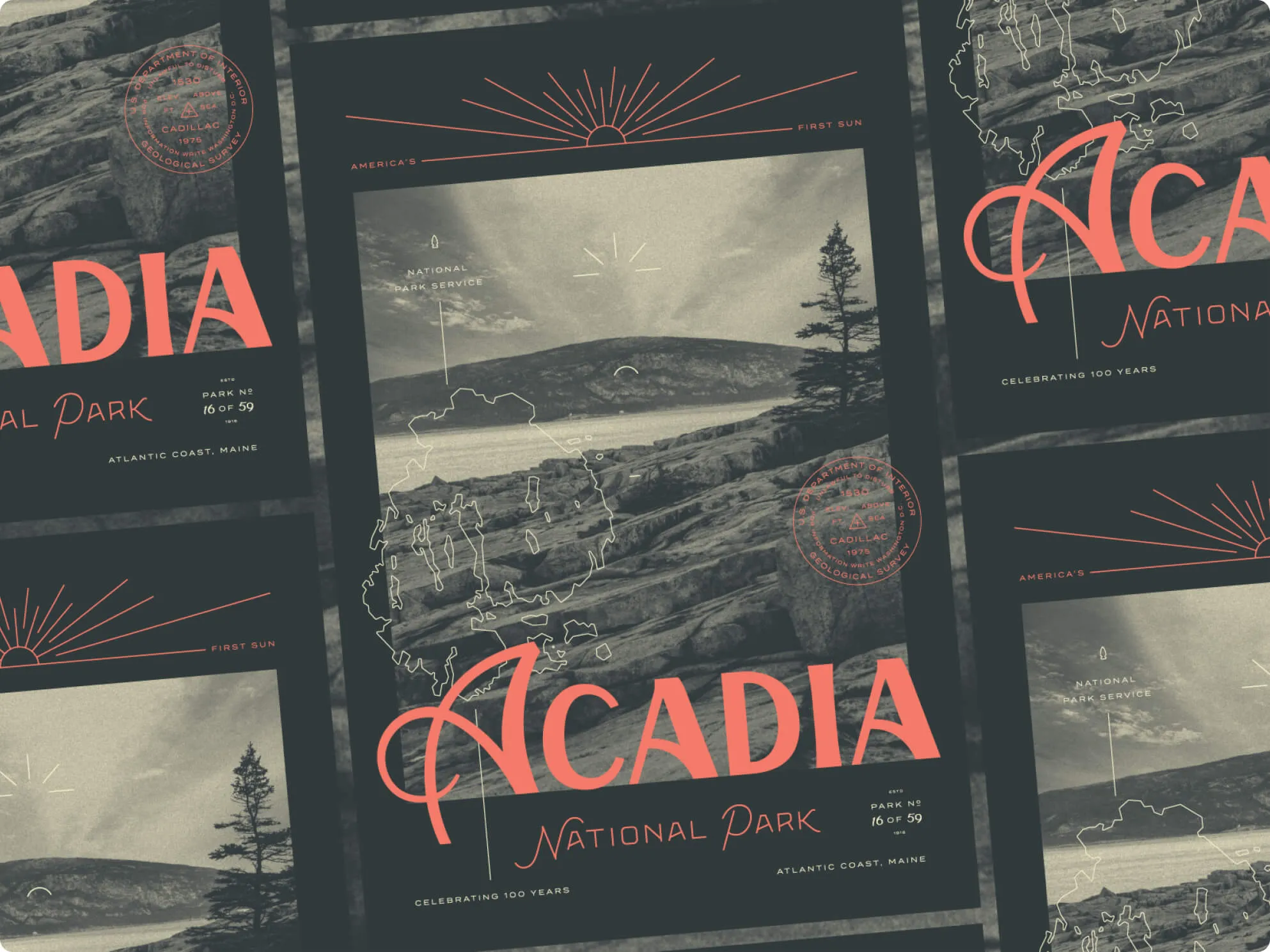 Acadia poster for Type Hike
